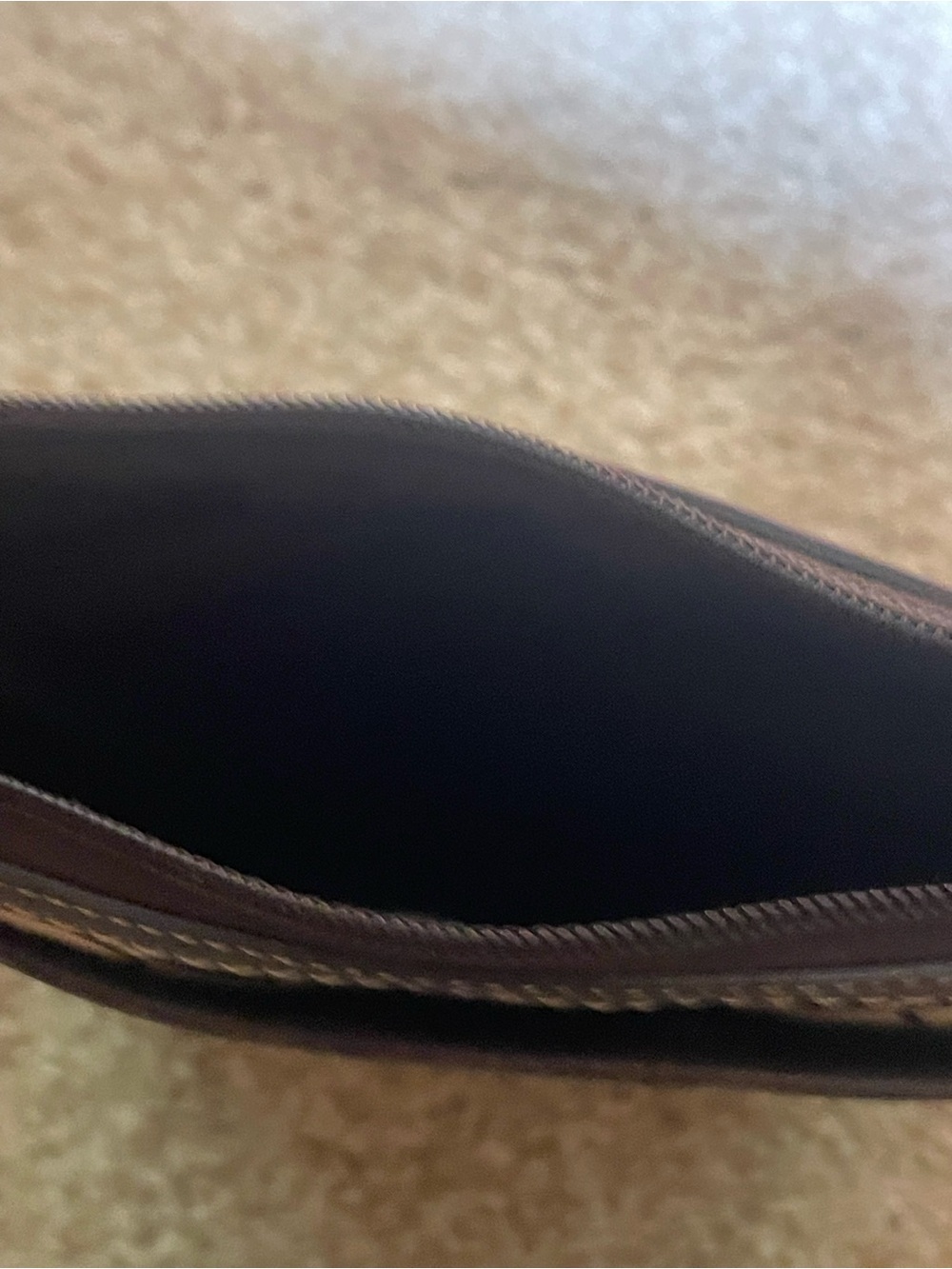 Coach Beige and Brown Signature Crossbody Bag. Like New - Picture 7 of 8